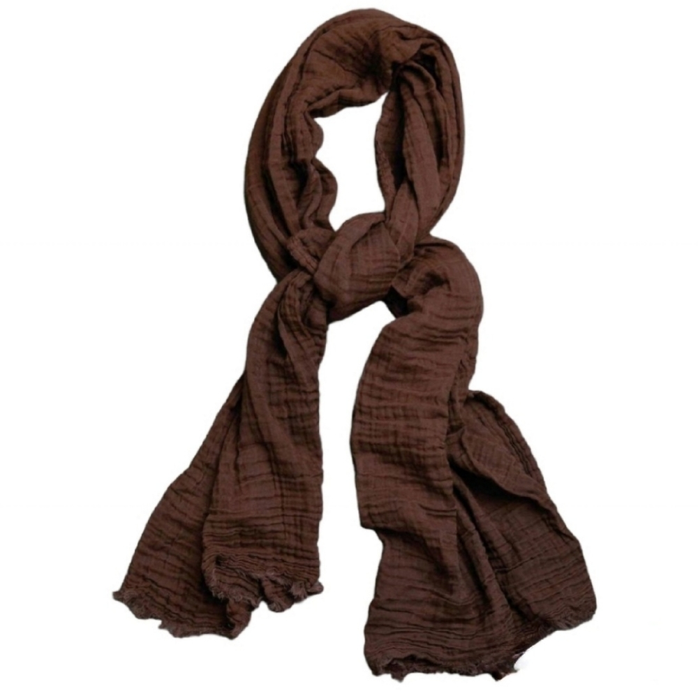 LAUDE the Label Carob Bubble Scarf Brown, NWT